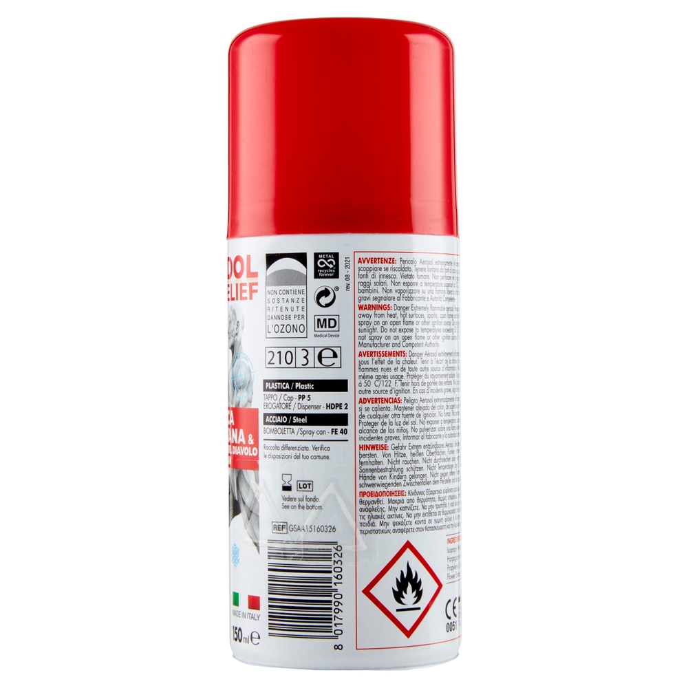 Pharmadoct Stop Dol Pain Relief Ice Spray Arnica Montana & Artiglio del Diavolo 150 ml